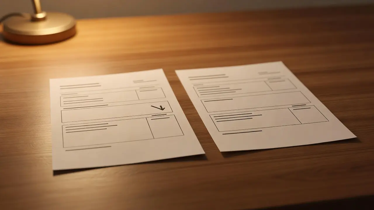 Two credit report documents side by side representing a hard inquiry versus a soft inquiry and their effect on a credit score