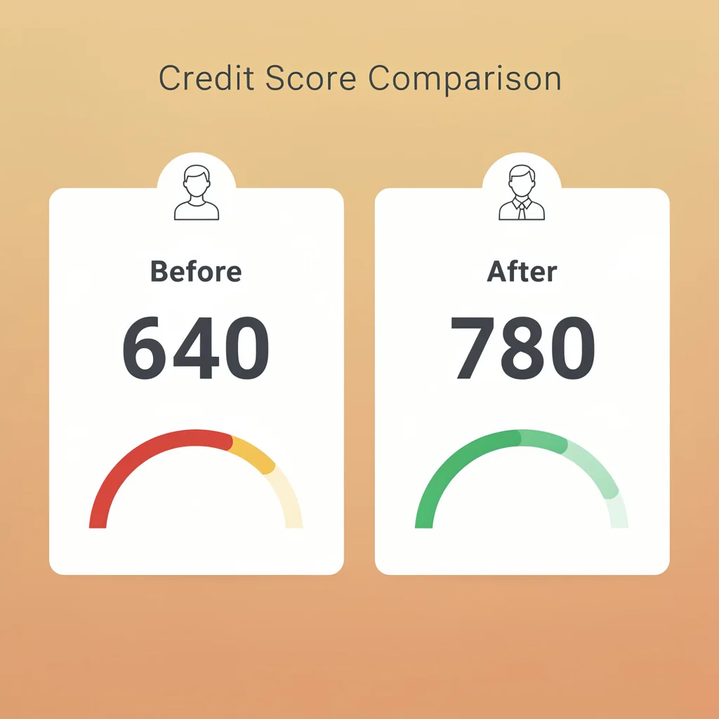 Side by side comparison of FICO score and VantageScore showing different numbers for the same person and which lenders use each
